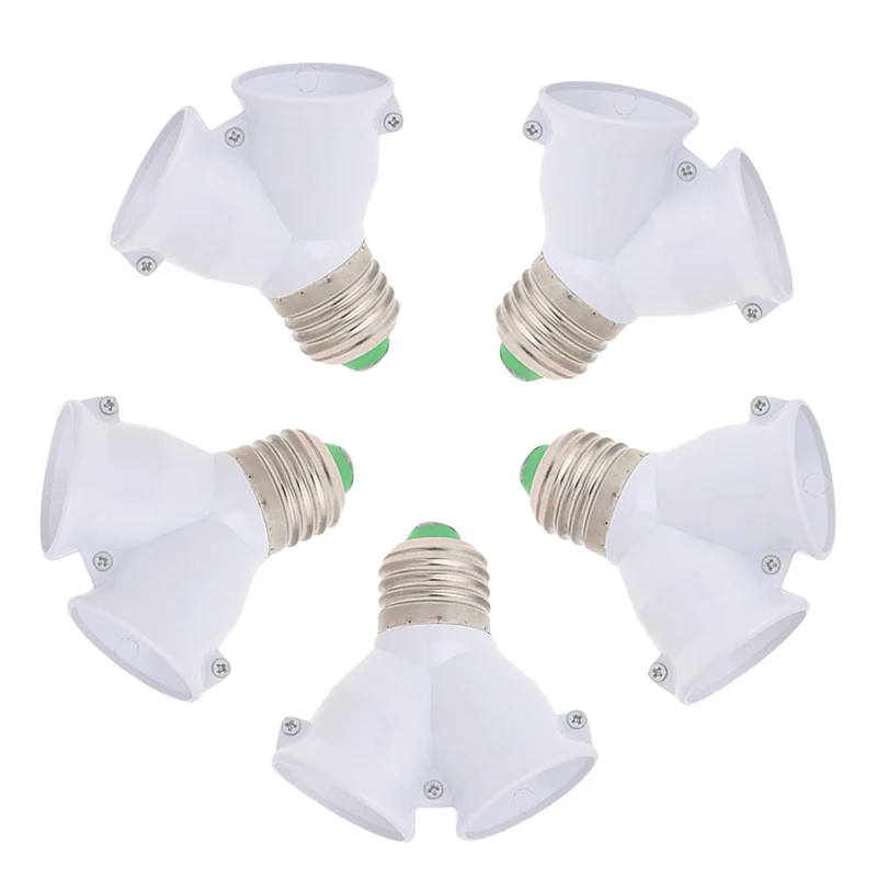 

E27 To Double E27 Base Socket Extender Adapter Converter LED Light Lamp Bulb