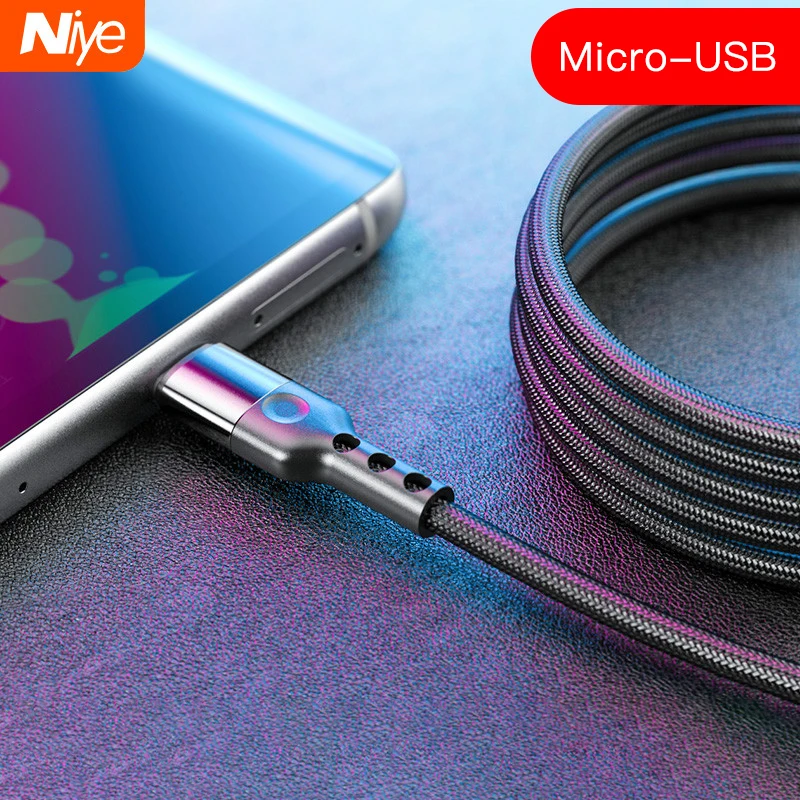 Зарядный кабель Micro USB 3A провод для быстрой зарядки и передачи данных телефонов