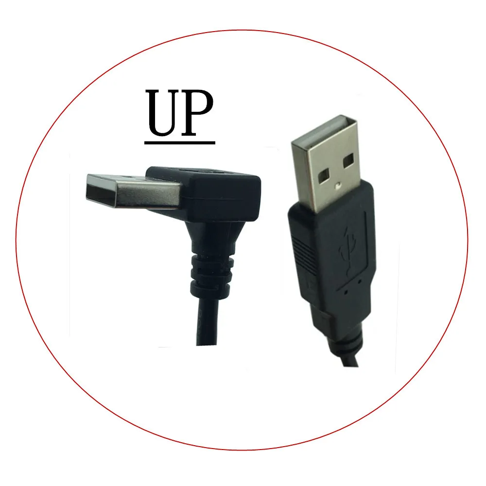 Переходник с USB папа на 90 градусов Удлинительный кабель-переходник
