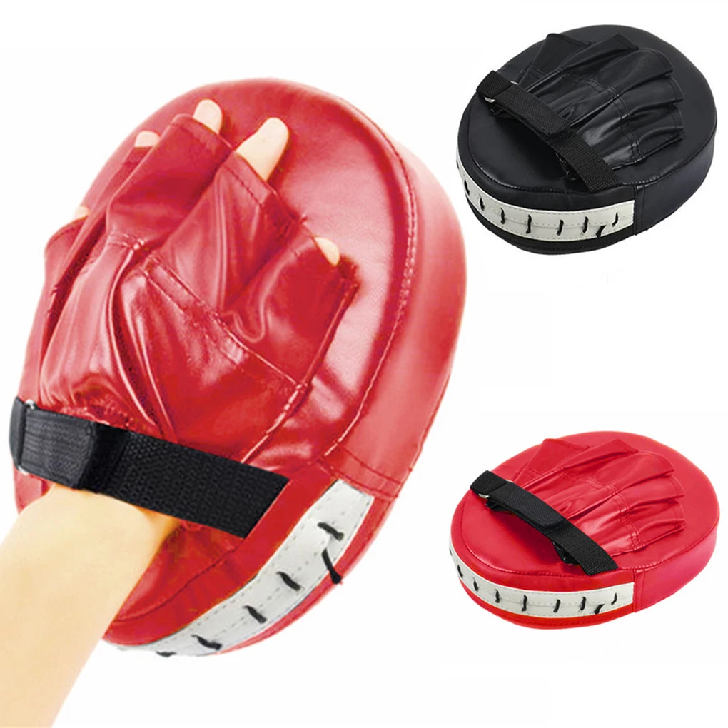 

1pcs Boxing Hand Target MMA Martial Thai Kick Pad Kit Black Karate Training Mitt Focus Punch Pads Sparring Boxing Bags