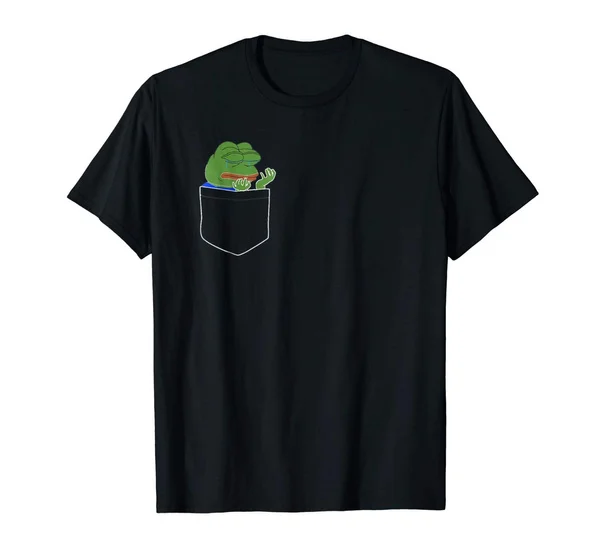 

PepeHands White Left Pocket Emote Frog Men's T-shirt
