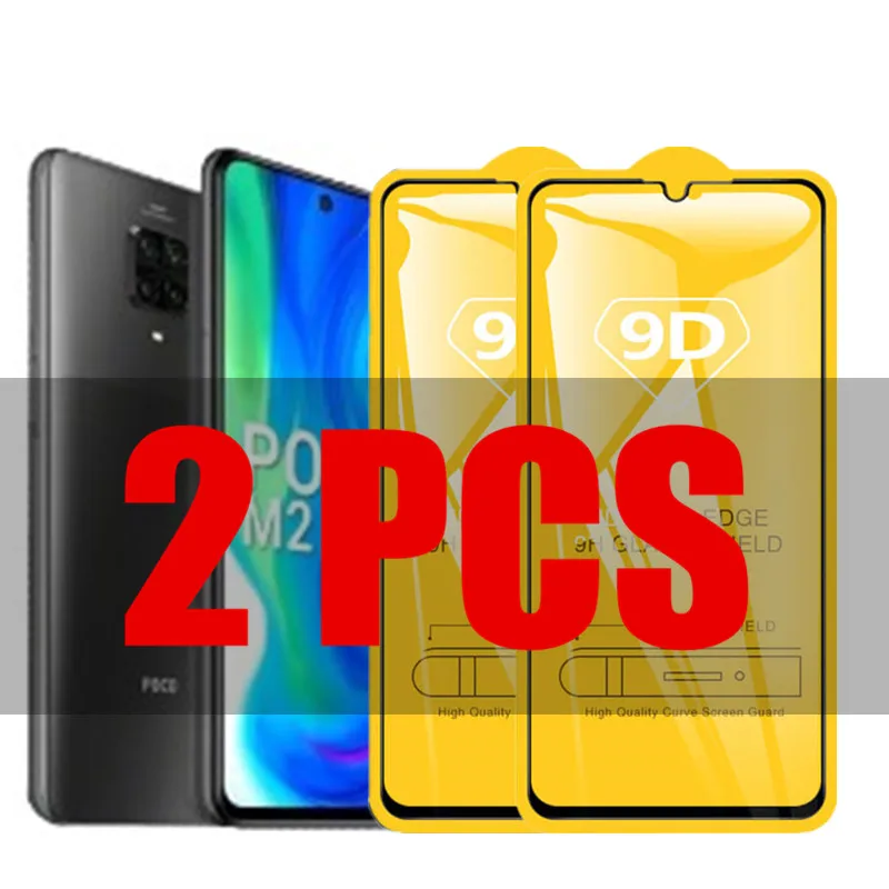 

2Pcs 9D Glass For Xiaomi Poco M2 Pro Protective Glass on the for Xiaomi Poco M2 Pro Pocopphone M2 Pro Screen Protector Film
