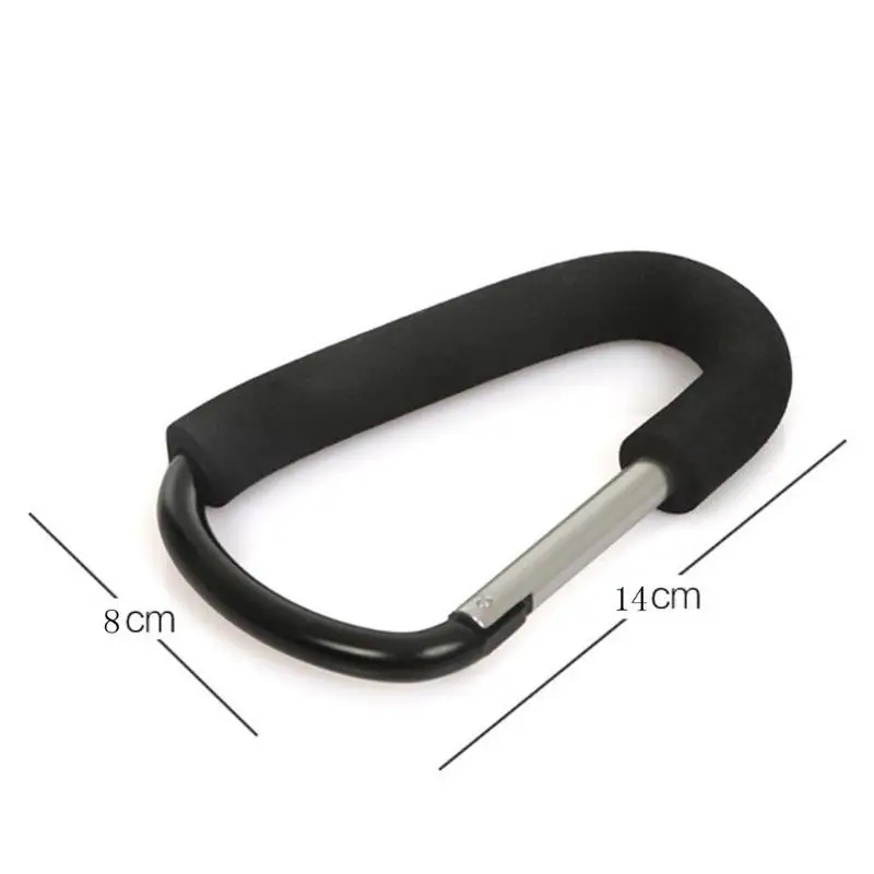 

Hot sale convenient Stroller hook aluminum alloy big hook Stroller accessories Outdoor Carabiner Climbing Shopping Bag Hooks