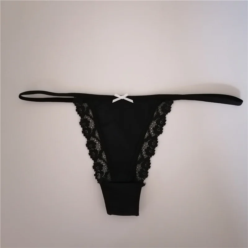 

New Women's Large Nylon Lace Thong Underwear Pink Women Sexy Lingerie Panty G-strings Tanga T-back Seamless Thong