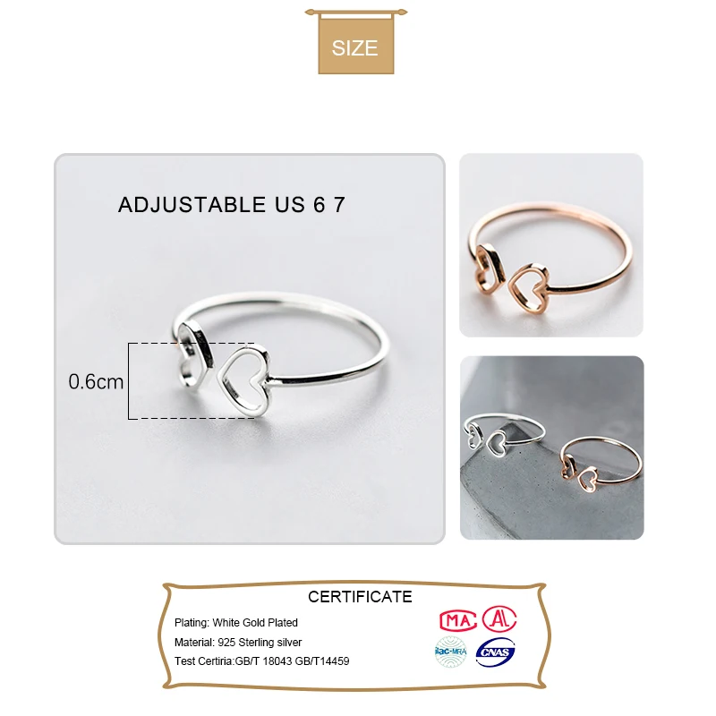 Trustdavis 100% 925 пробы коктейльное Открытое кольцо для женщин из серебра ювелирные
