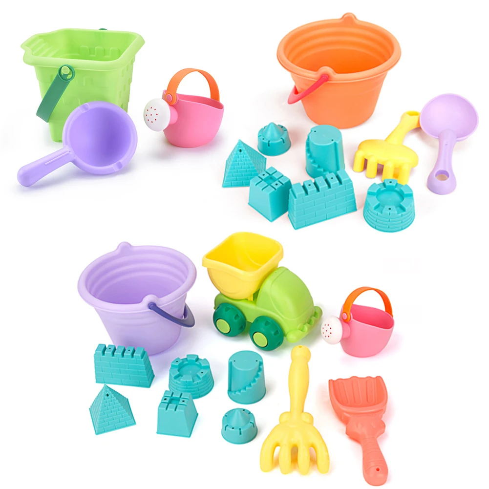 

Sandbox Set Kit Summer Toys Baby Play Water Sand Toys Sandbox Bucket Castle Set Parent-Child for Beach Play Water Game
