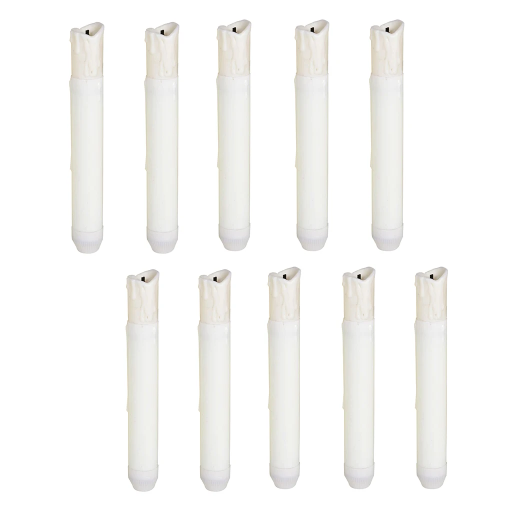 10 шт. беспламенный светодиодный светильник для украшения свечей|Свечи| |