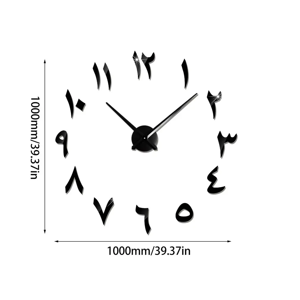 

Home Decoration Wall Clock Big Mirror Wall Clock Modern Design Large Size Wall Clocks Diy Wall Sticker Unique Gift