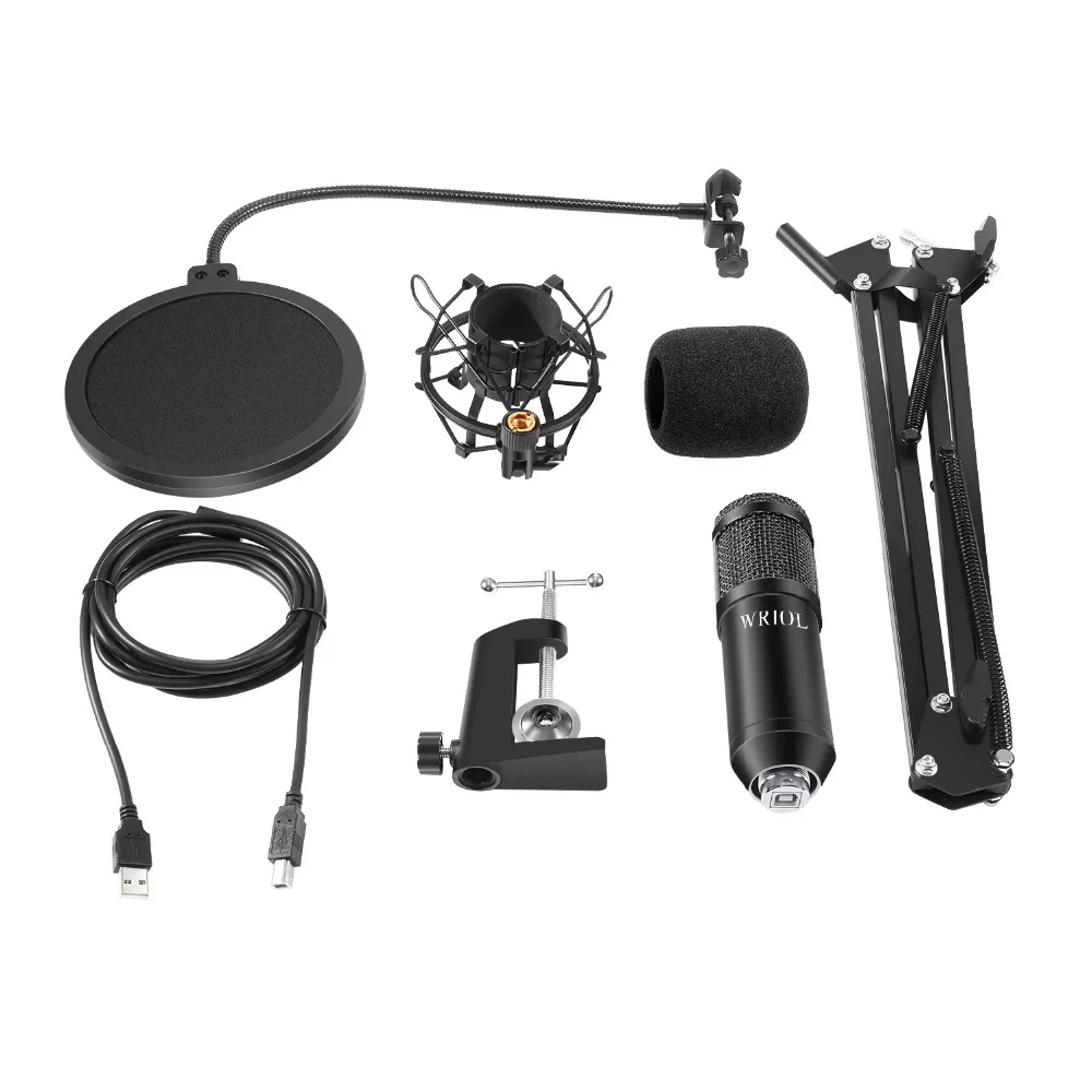 

USB Cardioid Condenser Microphone Kit,192KHz/24Bit Sound Chipset for Mac and Windows,Home Studio, Podcast, Game Streaming