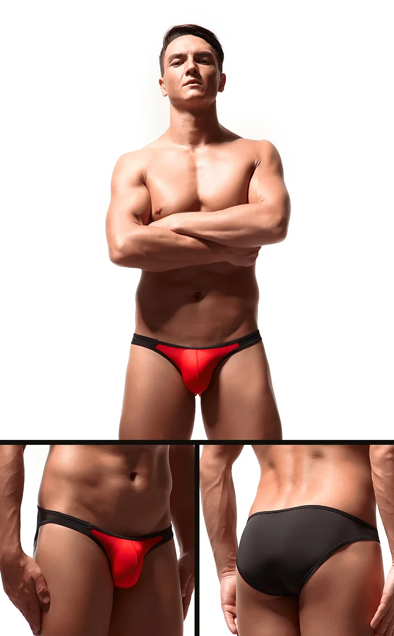Мужское пикантное нижнее белье U образное Выпуклое ультратонкое с заниженной