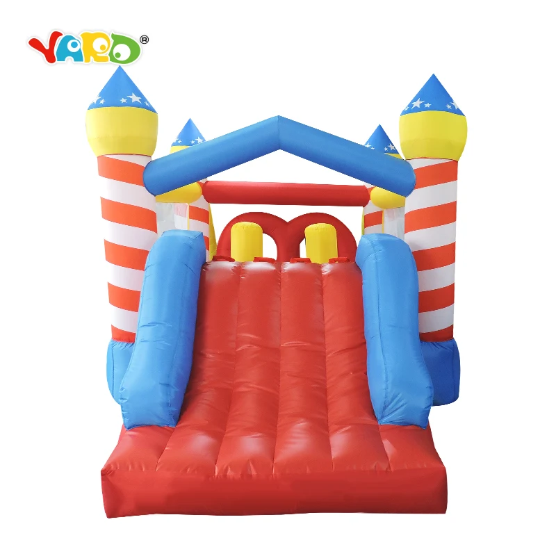 

YARD Inflatable Bounce House Trampoline Castle with Slide Home Use Inflatable Bouncer For Children Outdoors Games Ship From USA