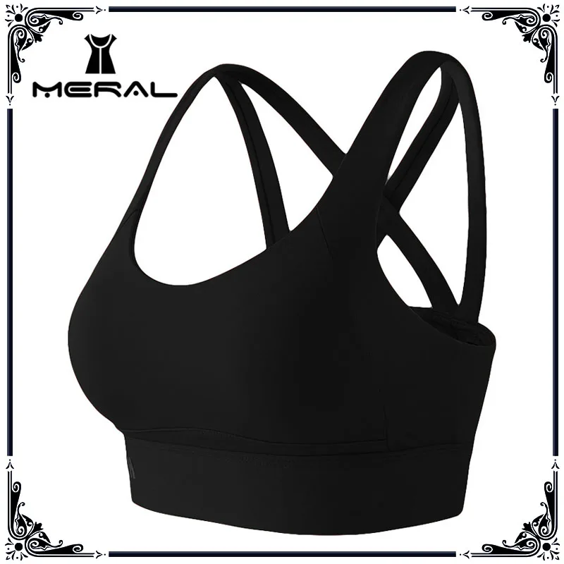 

Женский спортивный бюстгальтер MERAL, жилет для йоги, бега, фитнеса, красивое нижнее белье с вырезами, Быстросохнущий бюстгальтер «Все в одном...