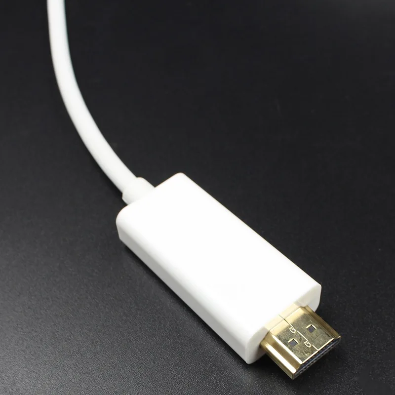 Топ новый Male to 1 8 M Mini DP HDMI кабель Thunderbolt Displayport адаптер для Macbook Pro Air Для iMac (белый) |