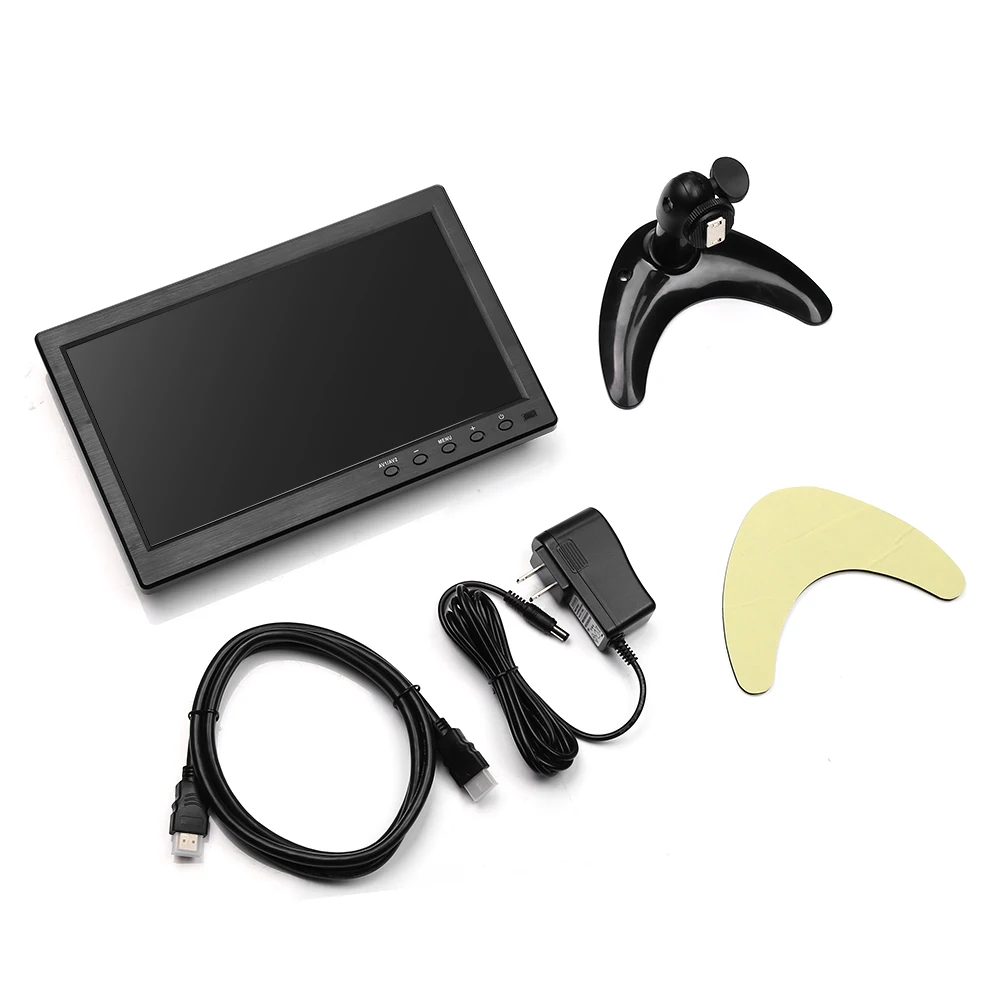 Eyoyo CCTV монитор 1" 1024X600 TFT lcd монитор BNC AV VGA HDMI монитор для ПК DVD монитор камеры CCTV