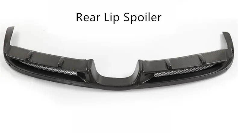 Rear Lip Spoiler Спойлеры из углеродного волокна передний и задний спойлер боковые юбки диффузор для Porsche Cayman 981 2013 модификация бампера - Цвет: Rear Lip Spoiler