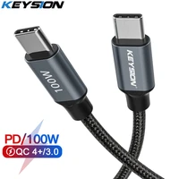 keysion 100w usb c to usb type c cable usbc pd fast charger cord usb c type c cable for redmi note9 samsung s20 macbook pro ipad