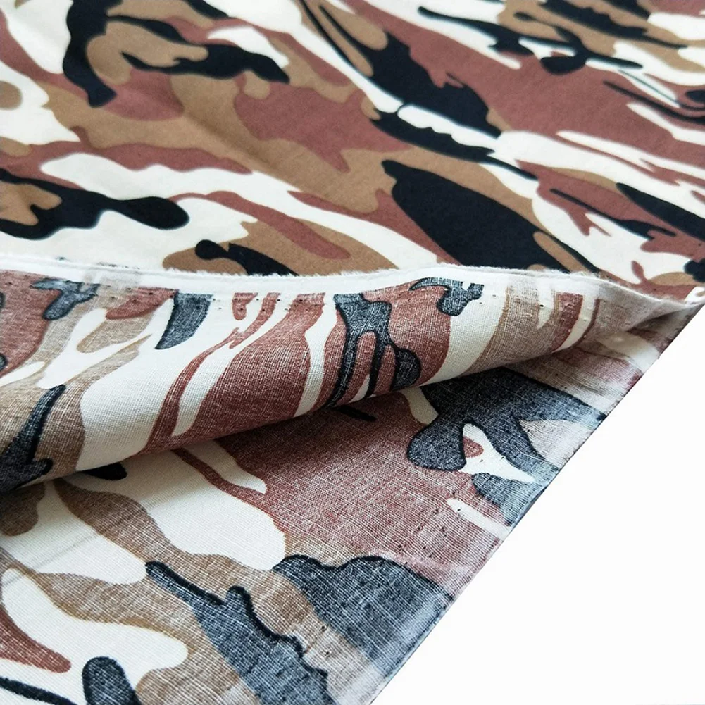 

5pcs Camouflage Fabric Doll Doll Clothes DIY Manual Baby Saliva Towel Burp Cloths Making Fabric Sewing Cloth Patches