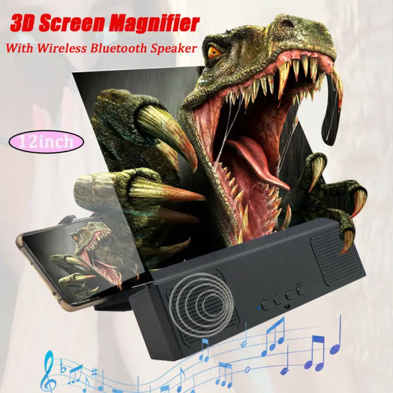 3D усилитель экрана мобильного телефона HD видео Складная лупа устройство для увеличения кронштейн