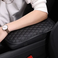 auto center console cover pu leather car armrest cover waterproof car armrest box cover protector for most vehicle suv car