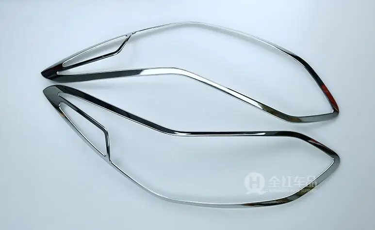 ABS Хромированная Автомобильная передняя фара + Задняя задсветильник крышка фары