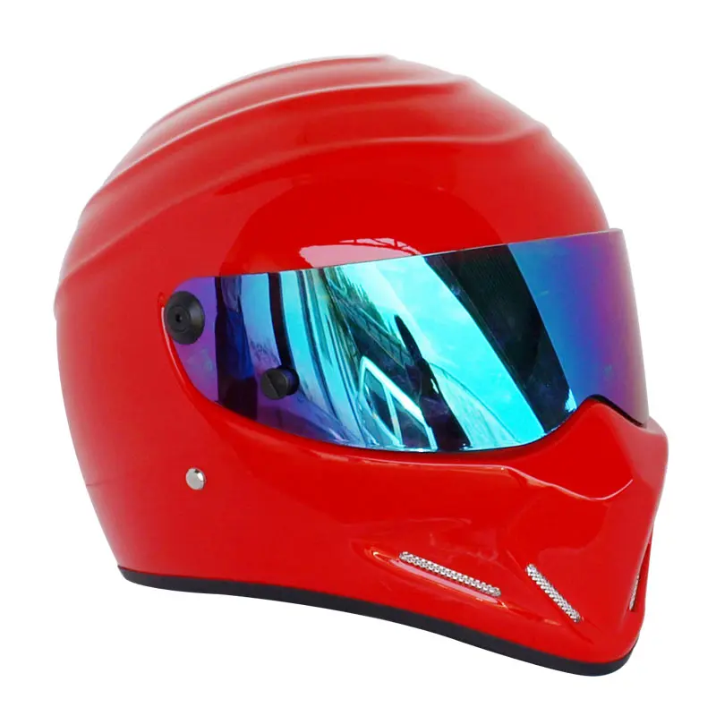 Мотоциклетный шлем с полным лицом гоночный в горошек утвержденная Автомобильная