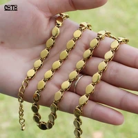 hot selling golden stylish smooth surface necklace muslim islamic jewelry wholesale never fade many sizes to choose from