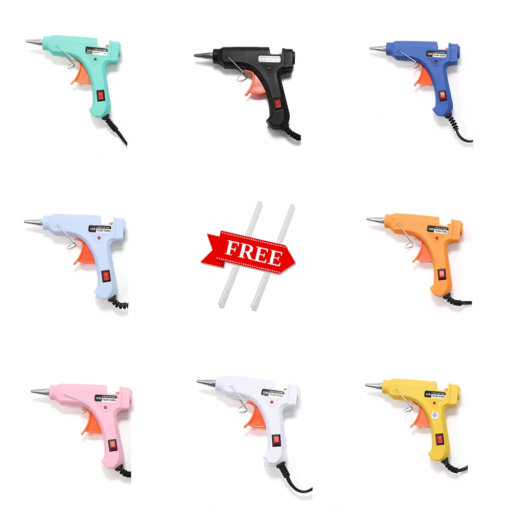 

1 Набор 20 Вт мини Горячий клеевой пистолет высокотемпературный клеевой пистолет с горячим клеевым пистолетом палочки для самостоятельного ...