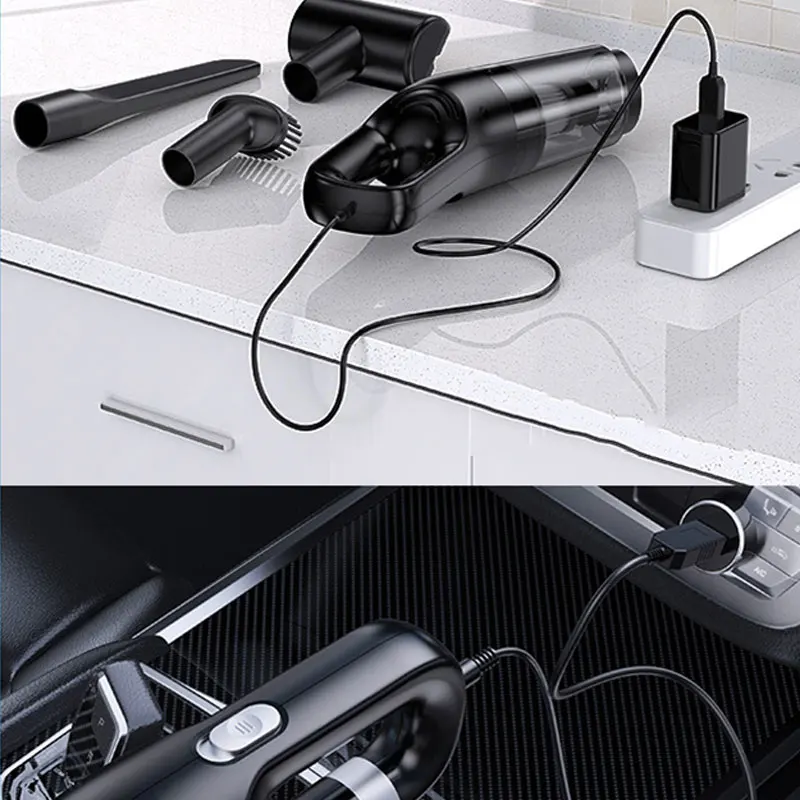 

2021 NEW 10000Pa Car vacuum cleaner wireless charging car household dual purpose car special 120W high power Auto vacuum cleaner