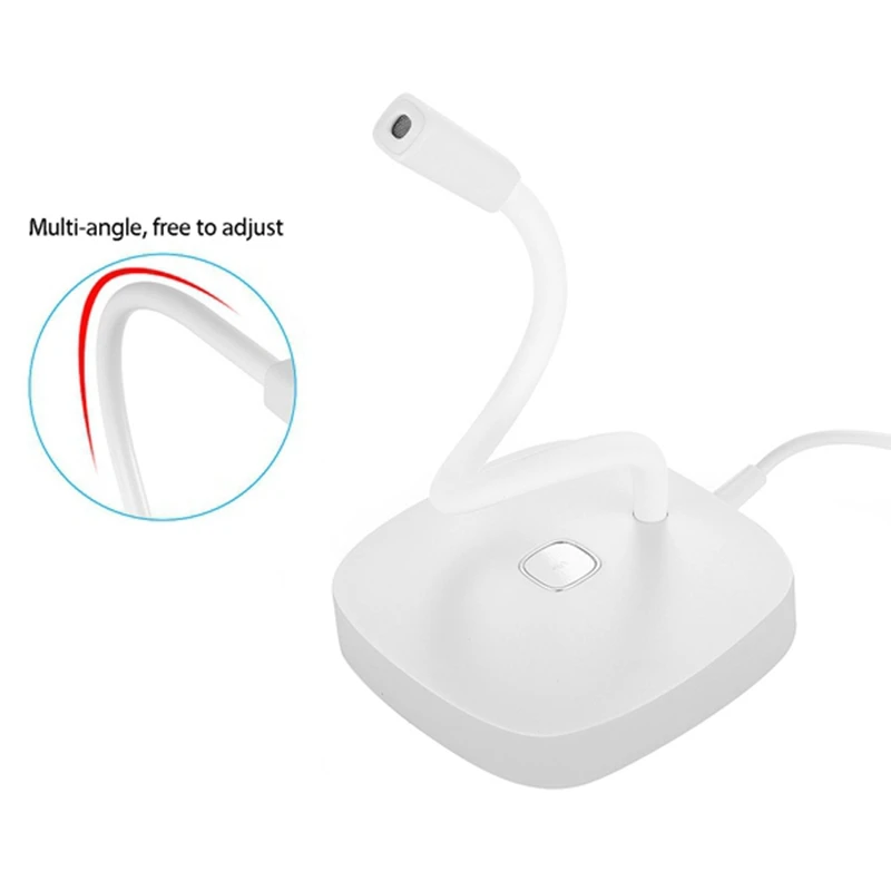 

Desktop Microphone PC Microphone USB Microphone Condenser Microphone LED Microphone Base 360 Sound Collection Press Mic