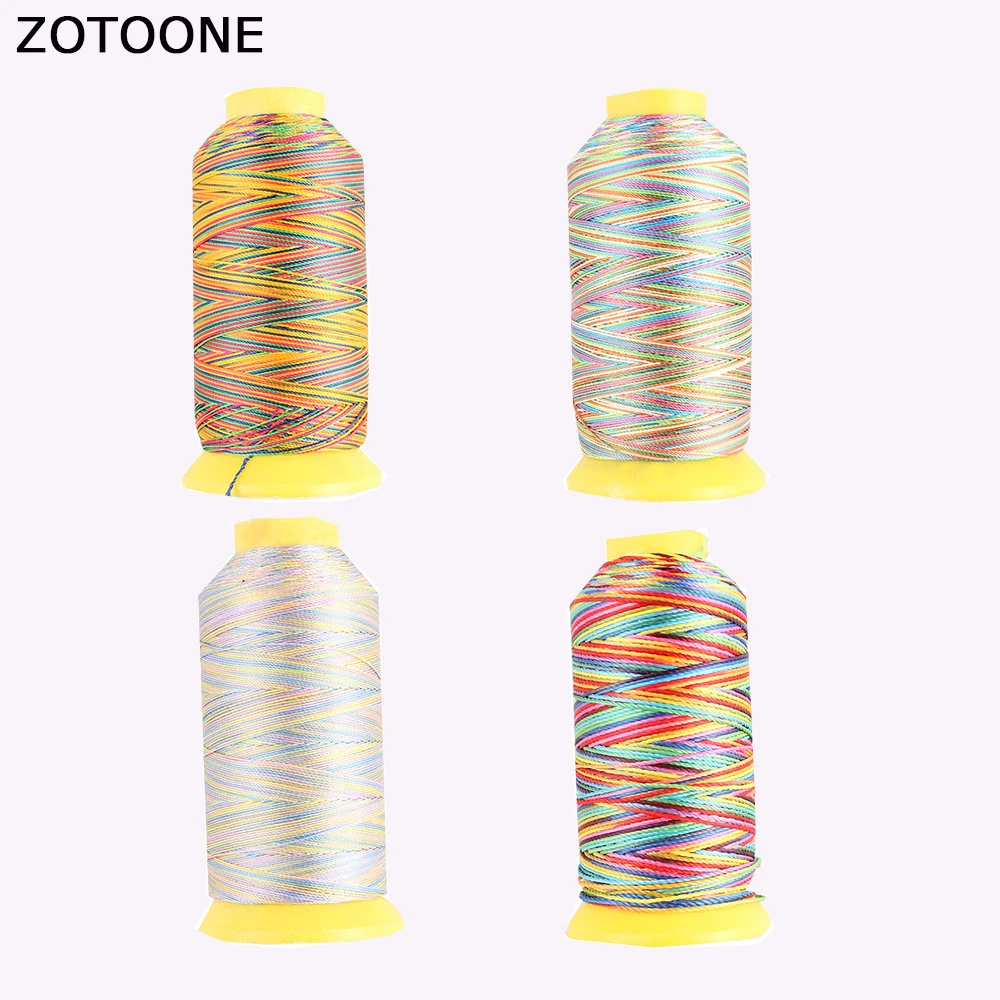 Катушка ZOTOONE для шитья джинсов дешевая машинка из полиэстера вышивка красочные