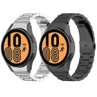 Ремешок 20 мм для samsung Galaxy Watch 4 40 мм 44 мм, Металлический Стальной браслет для смарт-часов correa galaxy 4 classic 42 мм 46 мм