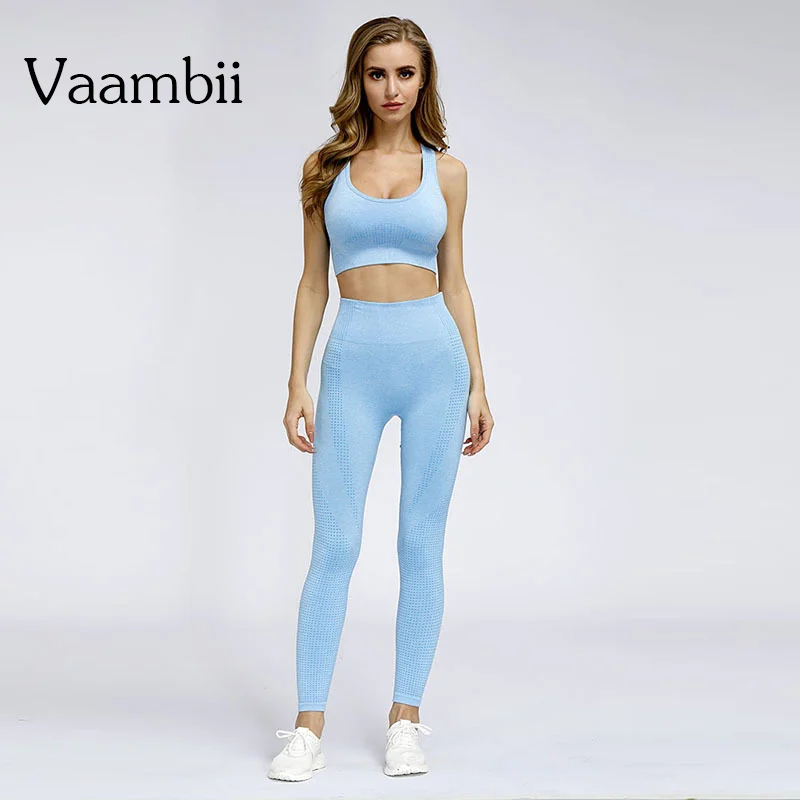 

Women's Exercise Gym Outfit Women Leggings For Fitness Sports Bra Womens Tracksuit Sport Wear Set Woman 2 Pieces Outfits