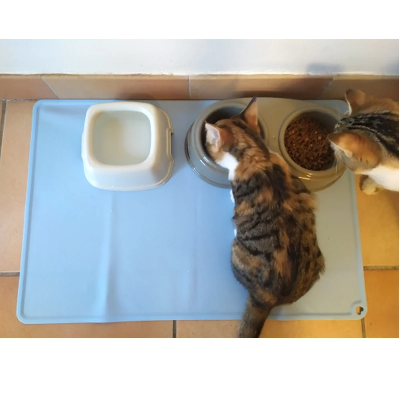 

Waterproof Silicone Dog Pet Mat Soft Non-slip Kitten Puppy Eatting Feeder Pad Bed For Dogs Cat Pet Food Sleeping Mat Supplies