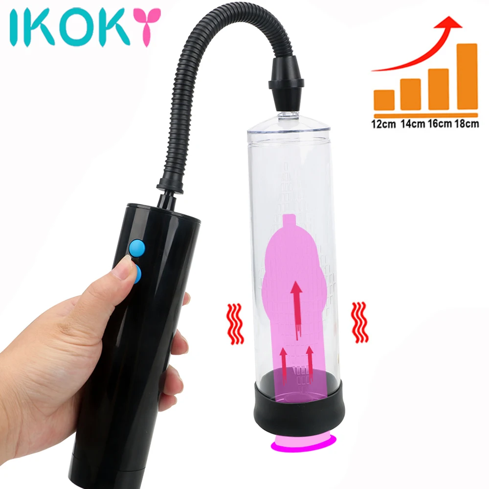 Вакуумный насос IKOKY секс игрушки для мужчин геи мужской пенис эрекции