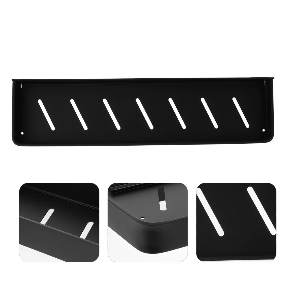 

1 Set Non Punch Storage Rack Kitchen Bathroom Wall-mounted Holder (30CM)