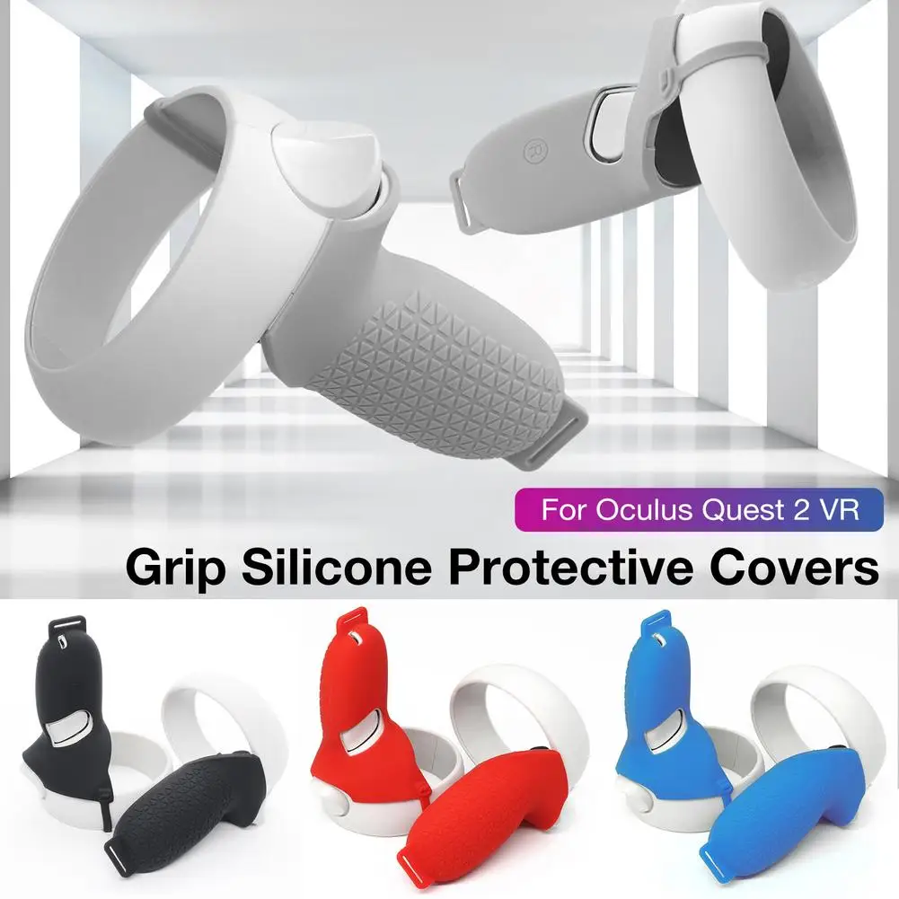 VR Accessories Protective Cover For Oculus Quest 2 Touch Controller Silicone Skin Handle Grip Quest2 | Электроника