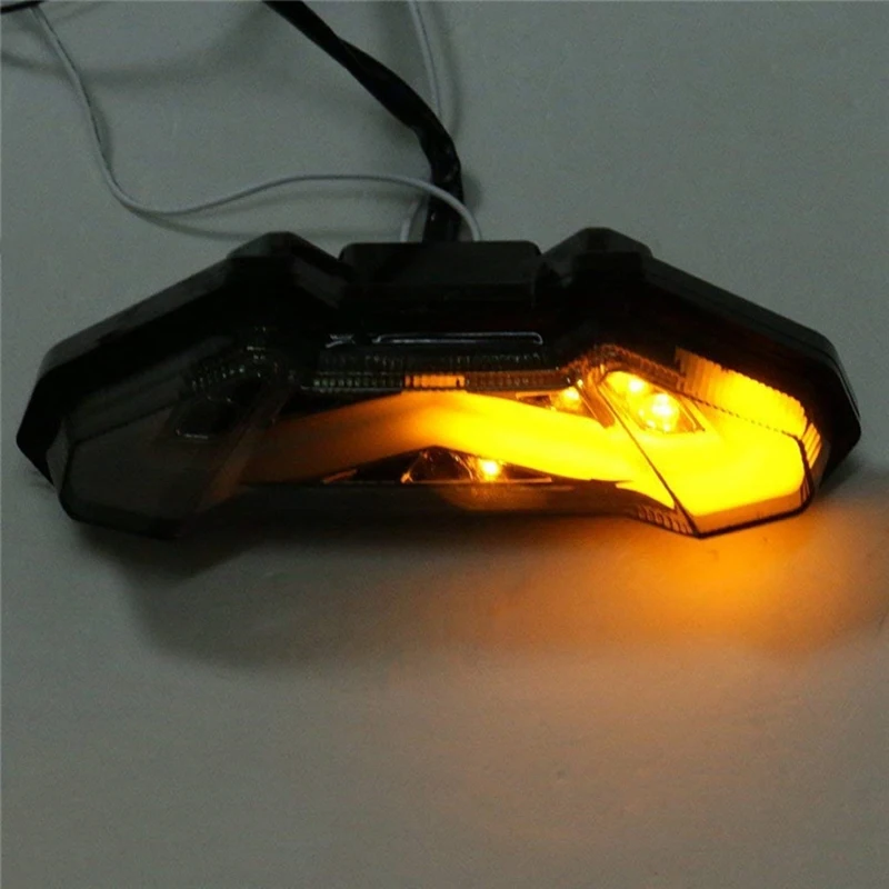 Мотоцикл Встроенная СВЕТОДИОДНАЯ мигалка лампа светодиодный фонарь сигнала