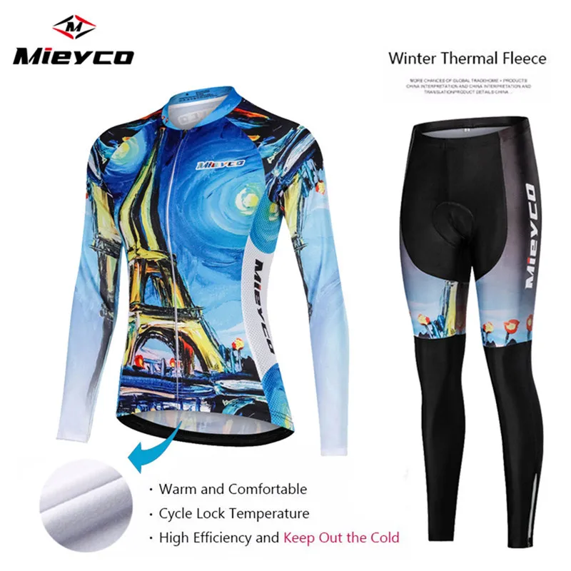 

Thermal Fleece Cycling Clothing Warm Winter Roupas Femininas Bicicleta Set 2021 Outdoor Riding Bike MTB Racing Ciclismo Invierno
