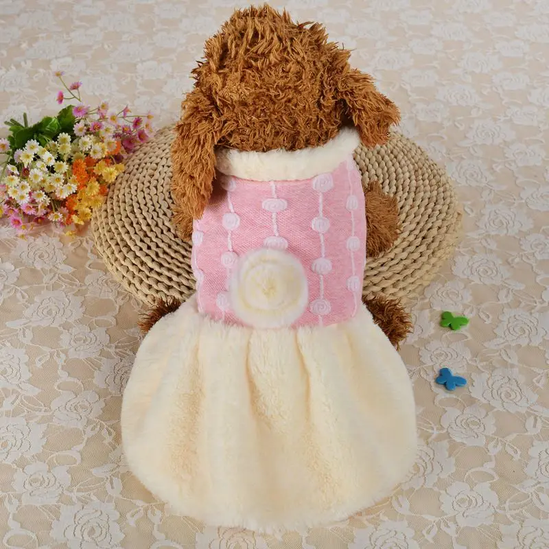 Теплый костюм пальто без рукавов с 2 ногами платье для собак милое осенне-зимнее и