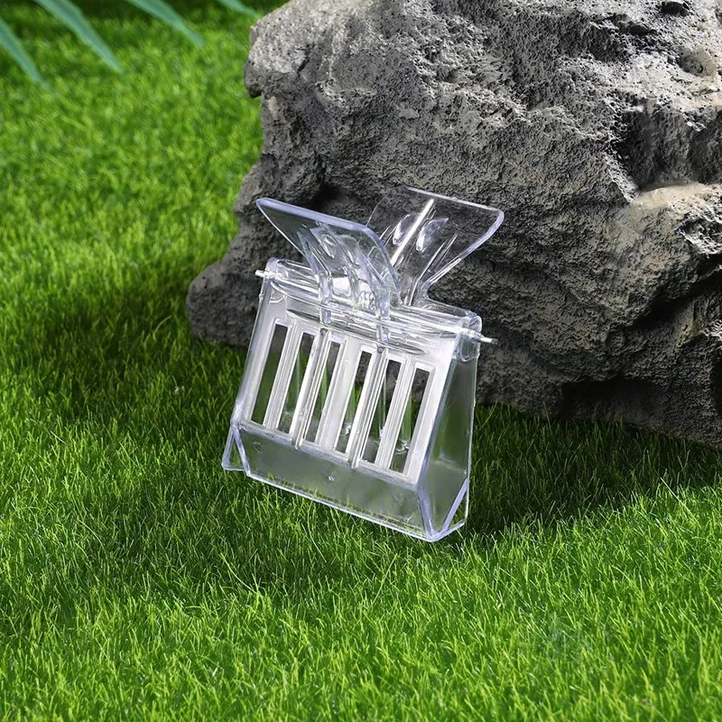 

5 Pack Queen Bee Cage Catcher Transparent Plastic Clip Catcher Trap Box Beekeeping Tool for Beekeepers