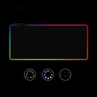 rgb led mouse pad large mouse pad usb wired lighting gaming gamer mousepad keyboard non slip colorful luminous for pc mice mat