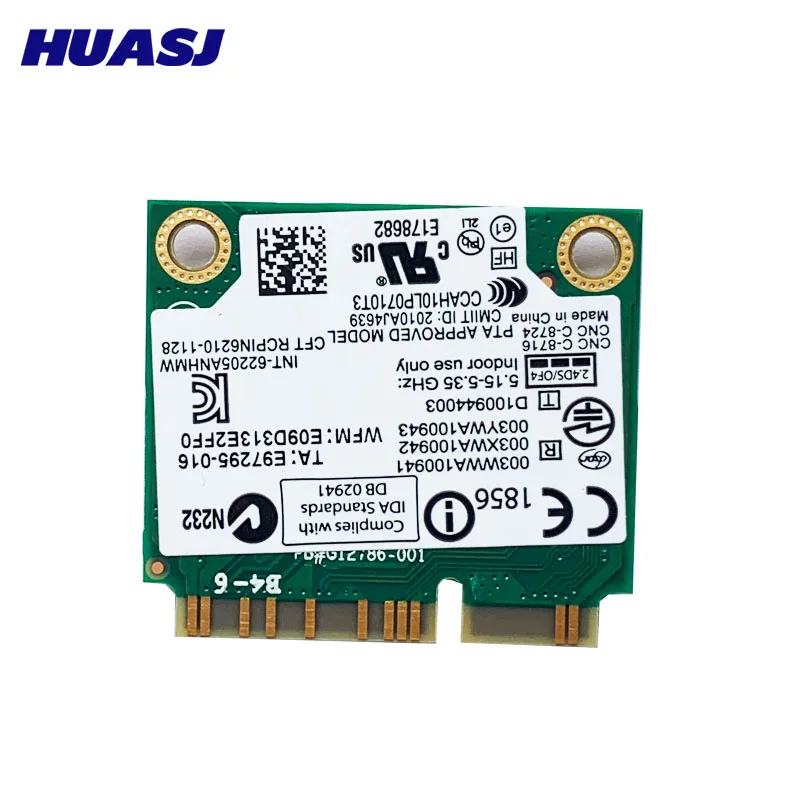 Huasj Intel Centrino Advanced-N 6205 62205HMW 300 / Wifi PCIe tarjeta para IBM Lenovo Thinkpad x220 x220i t420 60Y3253