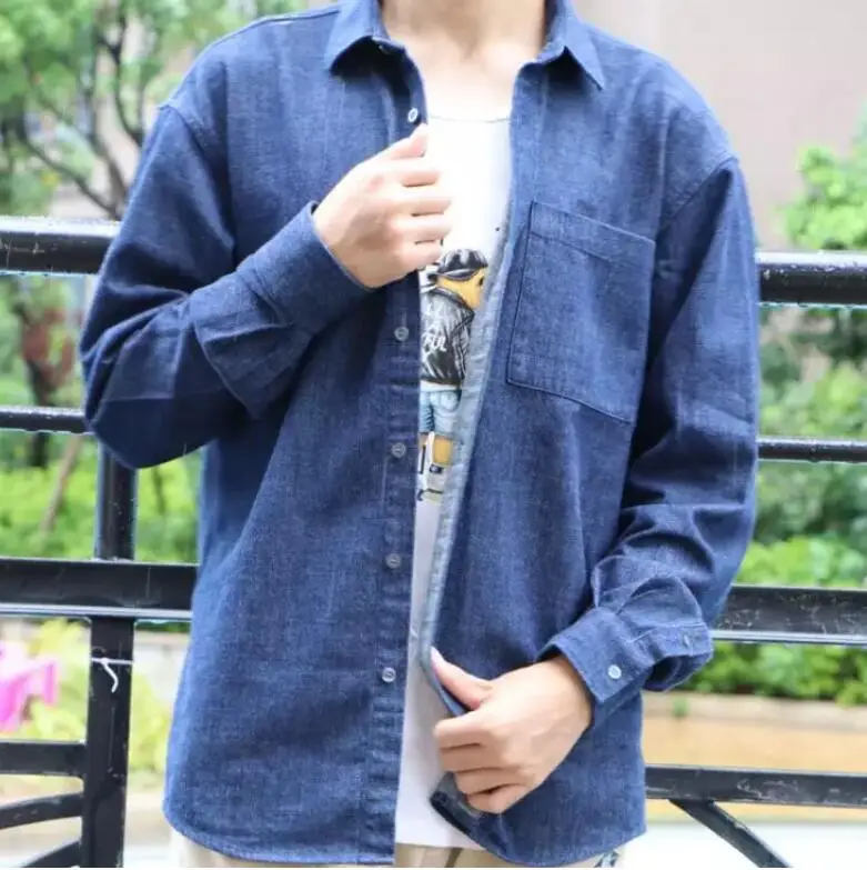 

Men's shirts men's autumn new 2020 cotton denim men's shirts cotton loose casual shirts for men