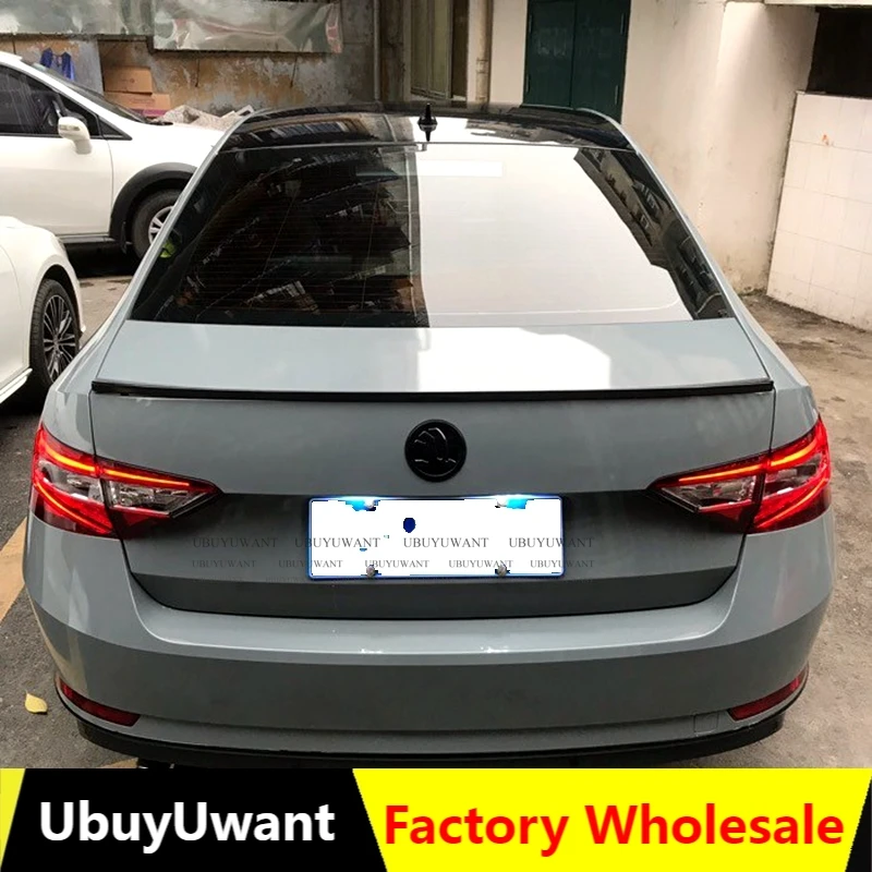 

For Skoda Superb 2015-2019 High Quality ABS Plastic Unpainted Primer Color Exterior Tail Trunk Wing Rear Spoiler Decoration