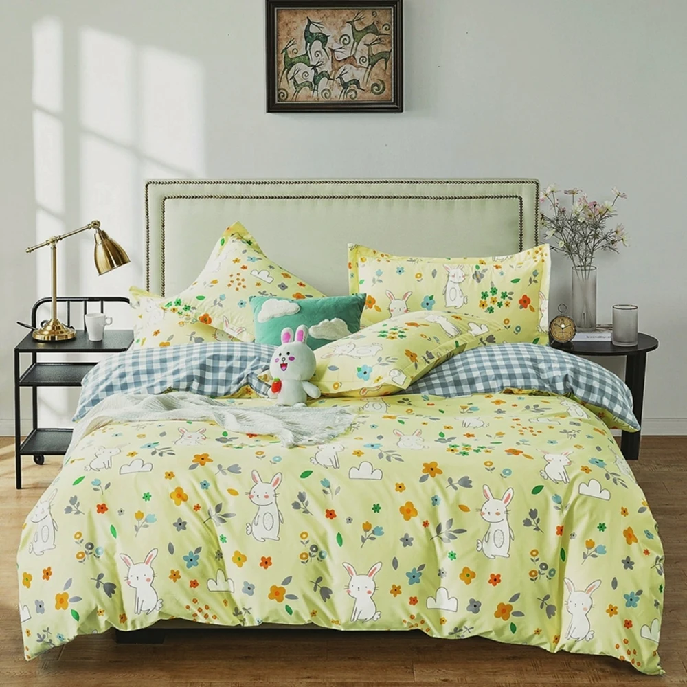 

Новинка 2020, Комплект постельного белья из 100% хлопка, Комплект постельного белья с пододеяльником из ананаса, 3 или 4 шт./компл., весенне-летнее...