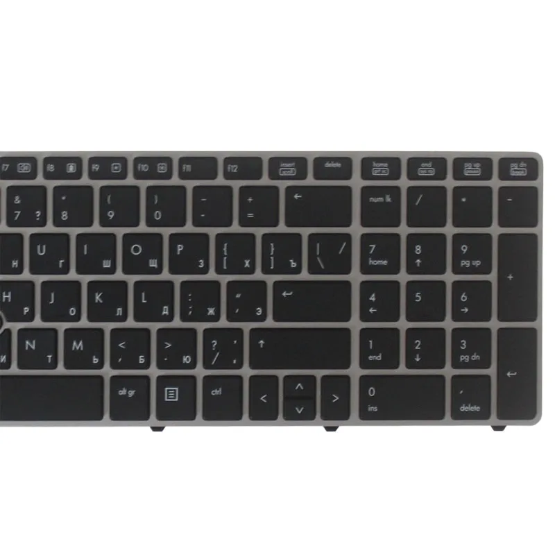 Русская клавиатура для HP EliteBook 8560p 8570P 8560B 6560b 6565b 6560P Клавиатура ноутбука с кольцом