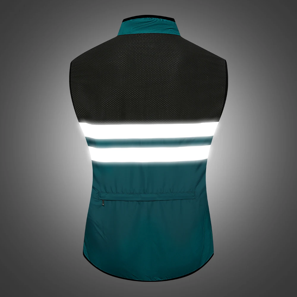 Светоотражающий ветрозащитный велосипедный жилет WOSAWE дышащий для горного