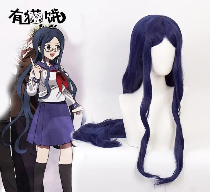 

Косплей синий длинный парик аниме Danganronpa V3 Shirogane Tsumugi костюм Dangan Ronpa термостойкие женские волосы из фильма