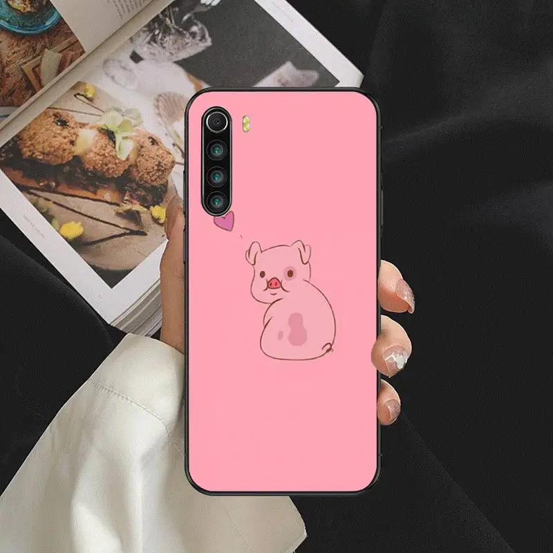 

Cute PINK Kawai Pig Phone Case For Huawei P9 P10 P20 P30 P40 MART Pro Lite TPU Cover