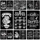 Металлический знак в виде кофейника, металлический винтажный декор для паба, бара, Оловянная табличка, плакат, домашний декор, художественная живопись, заварная Настенная Наклейка